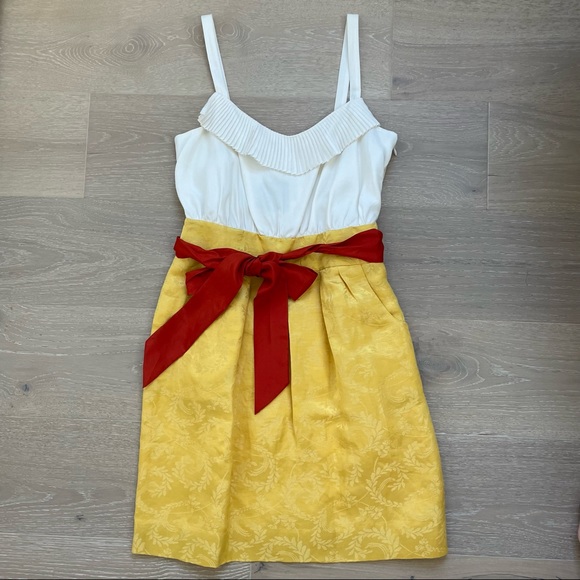 NWT Anthropologie Moulinette Soeurs Fields of Gold Dress, 6 - Picture 2 of 13